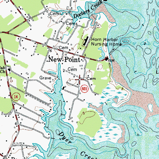 Topographic Map of West Burial Ground, VA