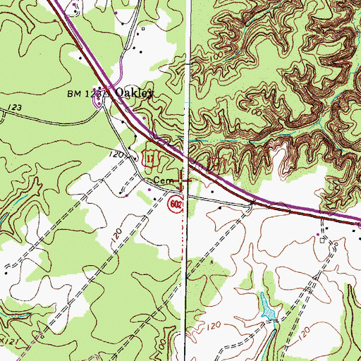 Topographic Map of Saint Lukes Church (historical), VA