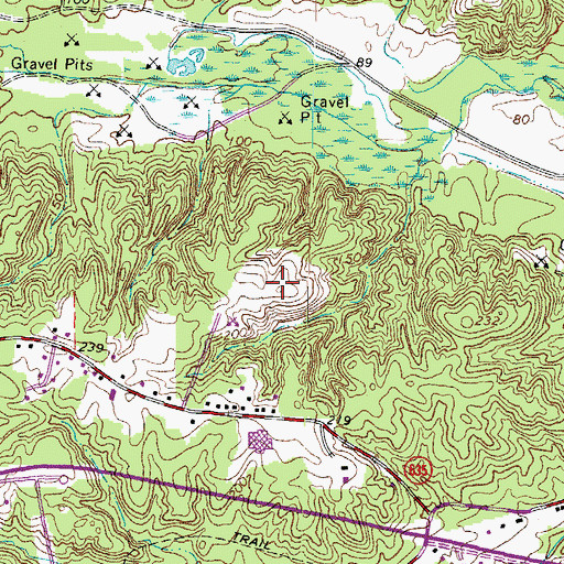 Topographic Map of Lee Hill Park, VA