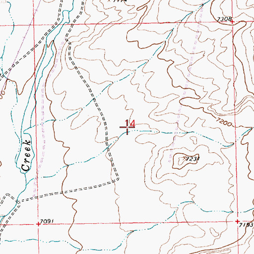 Topographic Map of Pard Number Four Mine, WY
