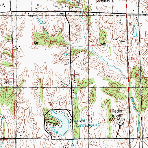 Topographic Map of Rustic Hill School (historical), IL