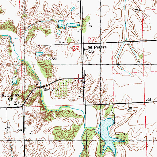 Topographic Map of School Number 151 (historical), IL