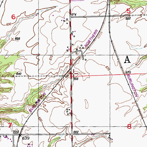 Topographic Map of Kost School (historical), IL