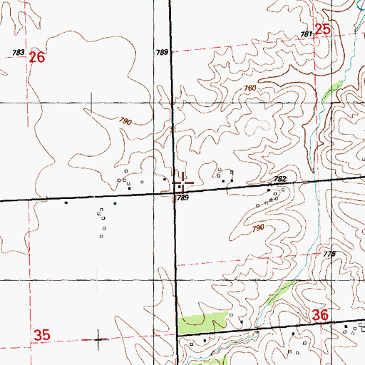 Topographic Map of Jordan School (historical), IL