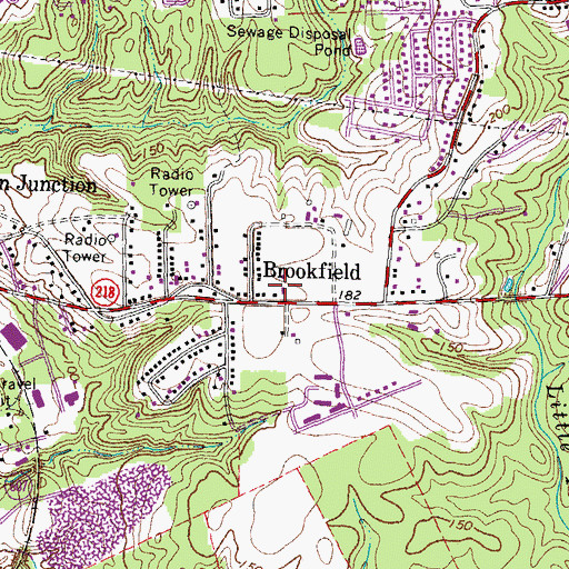 Topographic Map of Church of God of Prophecy, VA