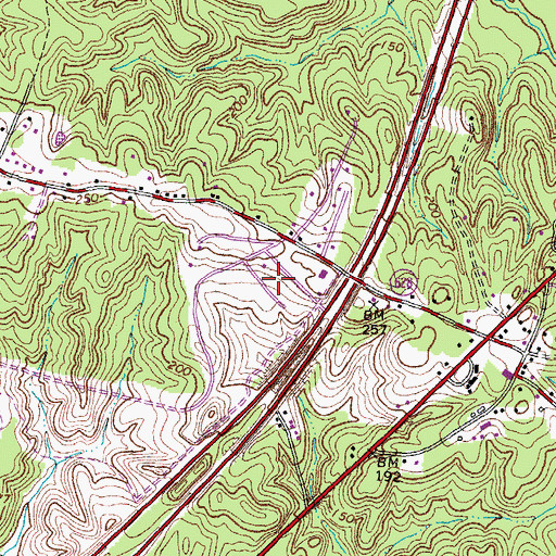 Topographic Map of North Stafford Industrial Park, VA
