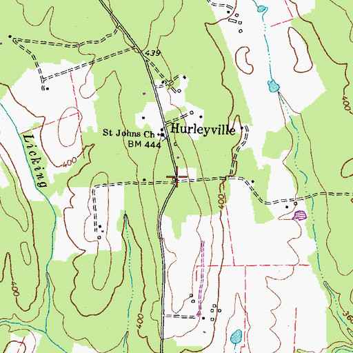 Topographic Map of Hurleyville School (historical), VA