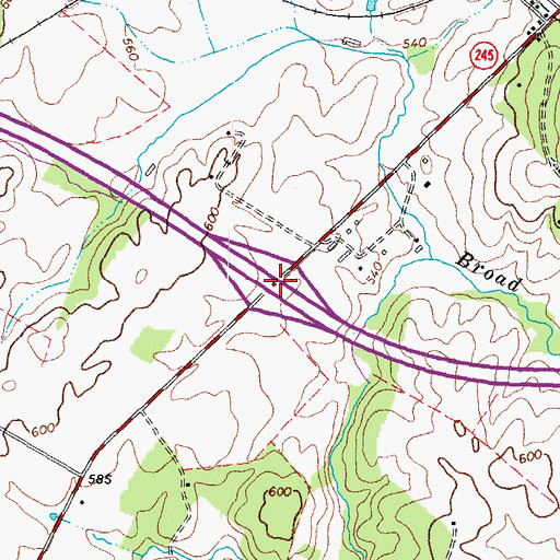 Topographic Map of Interchange 31, VA