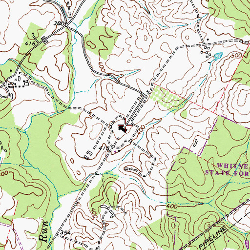Topographic Map of North Wales Estate, VA