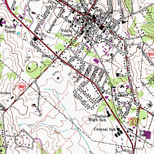 Topographic Map of Warrenton Fairgrounds, VA
