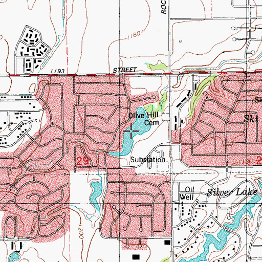 Topographic Map of Eagle Lake, OK