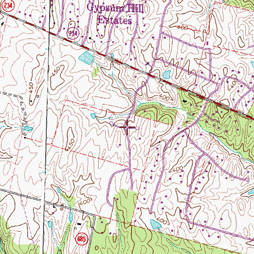 Topographic Map of Snow Hill, VA