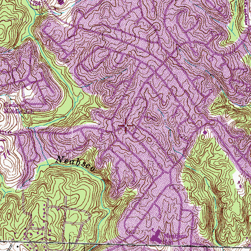 Topographic Map of Darbydale, VA