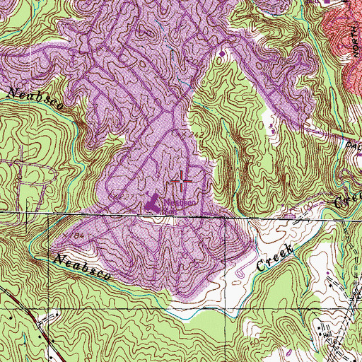 Topographic Map of Lutheran Church of the Covenant, VA