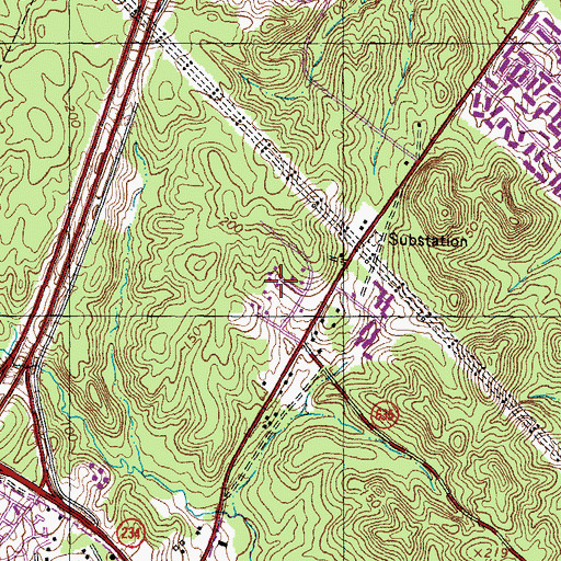 Topographic Map of Anden at the Woods, VA