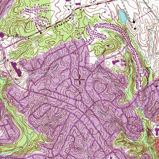 Topographic Map of Forestdale, VA