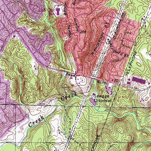Topographic Map of Good Shepherd United Methodist Church, VA
