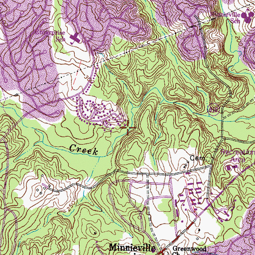 Topographic Map of Logan Park, VA