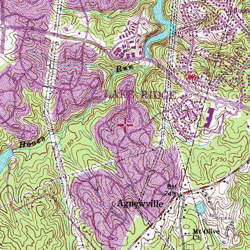 Topographic Map of The Heights, VA