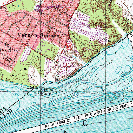 Topographic Map of Belle Rive, VA