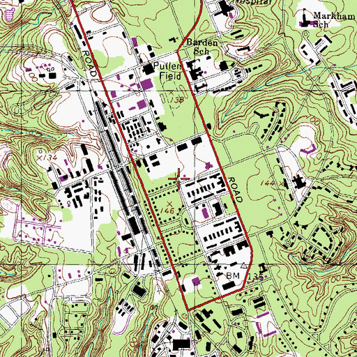 Topographic Map of Fort Humphries (historical), VA