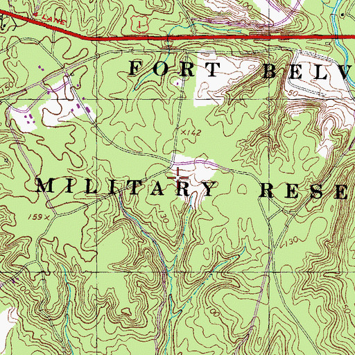 Topographic Map of Pohick Neck, VA