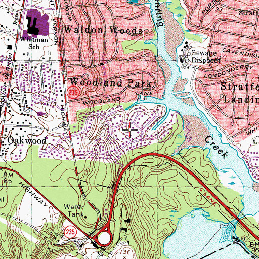 Topographic Map of Wessynton, VA
