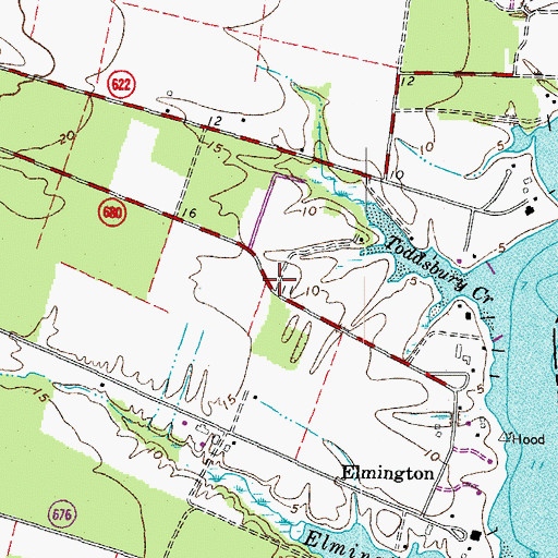 Topographic Map of Dixondale (historical), VA