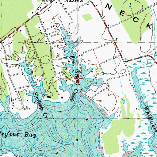 Topographic Map of Johns Point Landing, VA