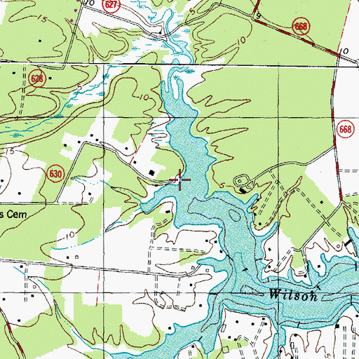 Topographic Map of Paynes Landing, VA