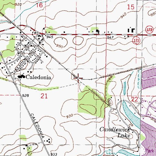 Topographic Map of Caledonia Junction (historical), IL