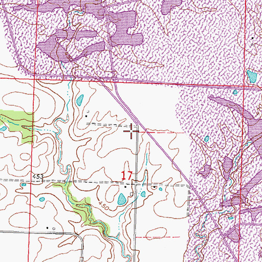 Topographic Map of McHatton School (historical), IL