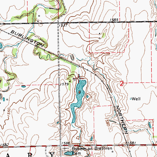 Topographic Map of Kubicek Dam, NE