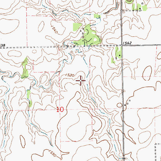Topographic Map of Potter-Reich Reservoir, NE