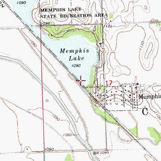 Topographic Map of Memphis Dam, NE