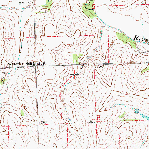 Topographic Map of Wilson Creek Reservoir 12-18, NE