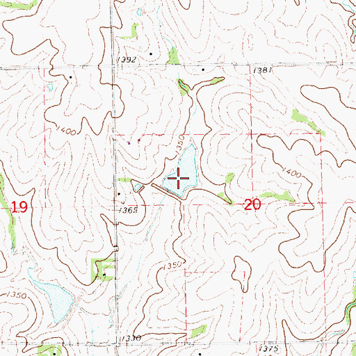 Topographic Map of Salt Creek Reservoir 8-B, NE