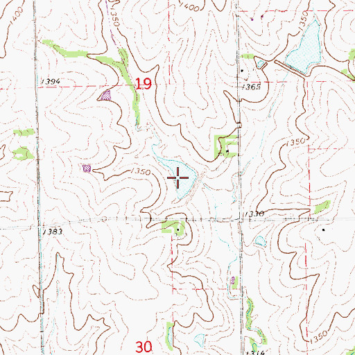 Topographic Map of Salt Creek Reservoir 8-A, NE