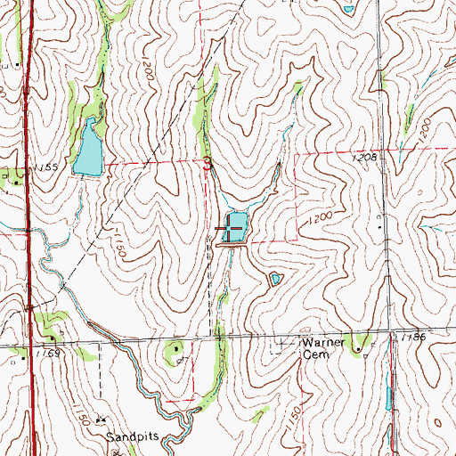 Topographic Map of Brownell Creek Reservoir 6-A, NE