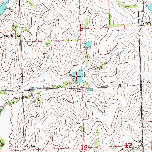 Topographic Map of Brownell Creek Reservoir 2-4, NE