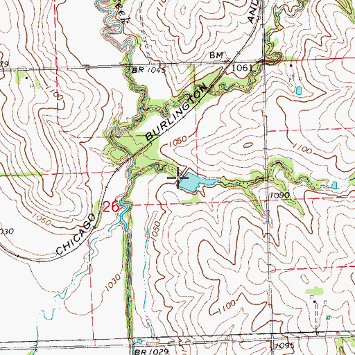 Topographic Map of Brownell Creek Dam 10-2, NE