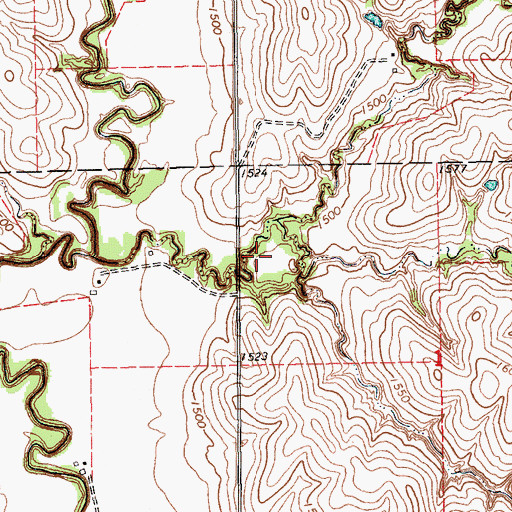 Topographic Map of Loseke-Frese Reservoir, NE