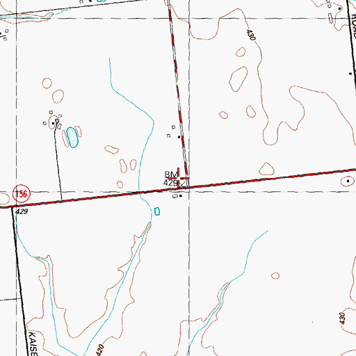 Topographic Map of Klein School (historical), IL