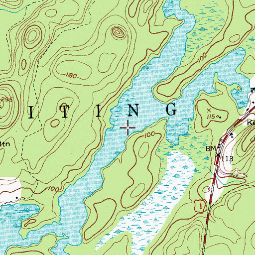 Topographic Map of Orange River Reservoir, ME