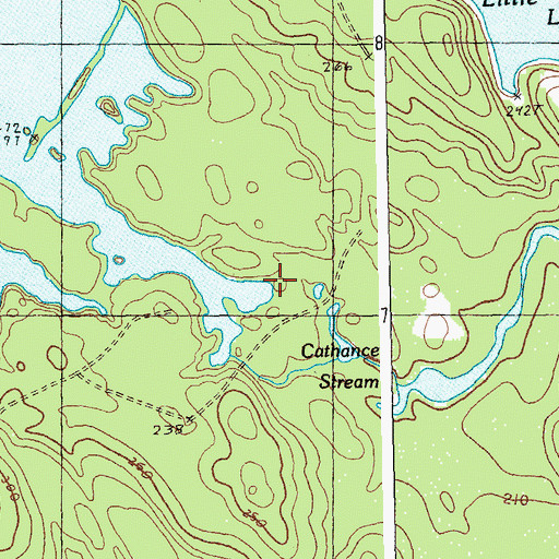 Topographic Map of Cathance Lake Dam, ME