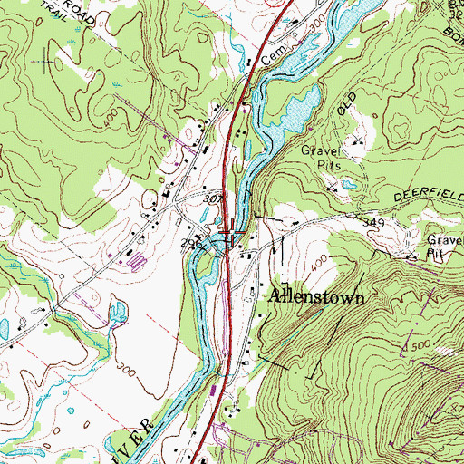 Topographic Map of Buck Street East Dam, NH