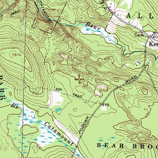 Topographic Map of Hayes Swamp Dam, NH