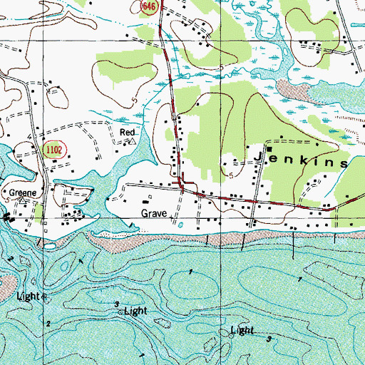 Topographic Map of Mill Creek, VA