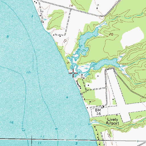 Topographic Map of Wells His Creek, VA