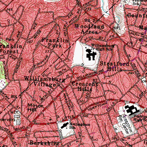 Topographic Map of Minor Family Cemetery (historical), VA